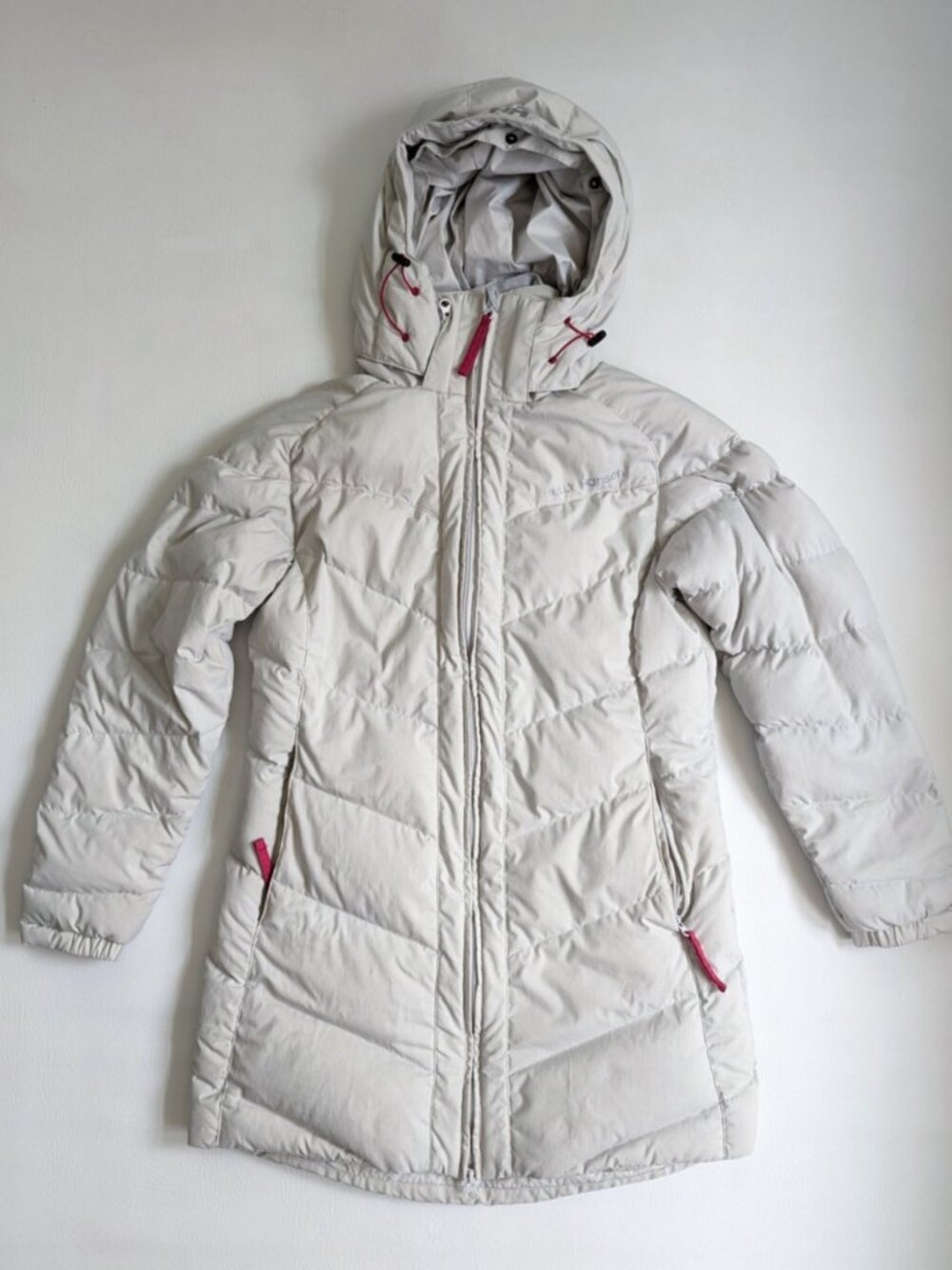 Helly Hansen Aden Down Parka Coat S/P Light Grey - Picture 3 of 16